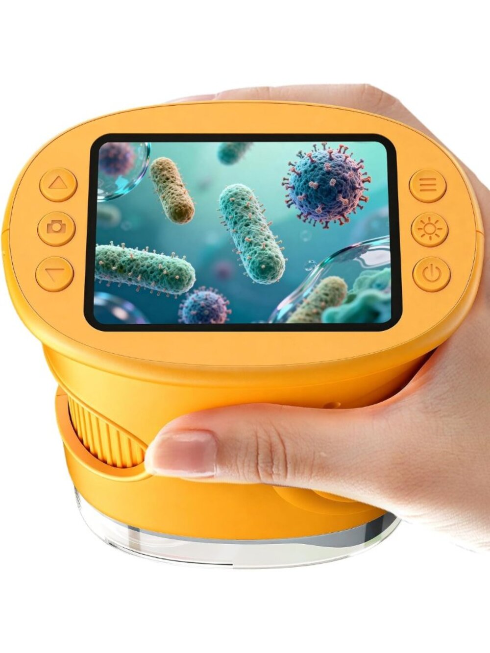Portable 1000X Digital Microscope for Kids - STEM Educational Toy for Ages 3-12